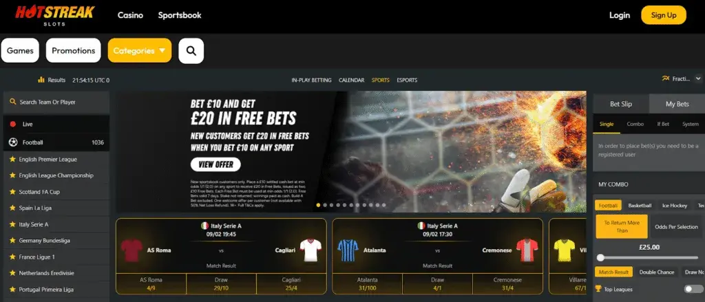 Betting at Hotstreak