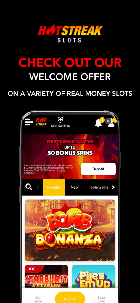 Welcome Offer on the Hot Streak Casino App